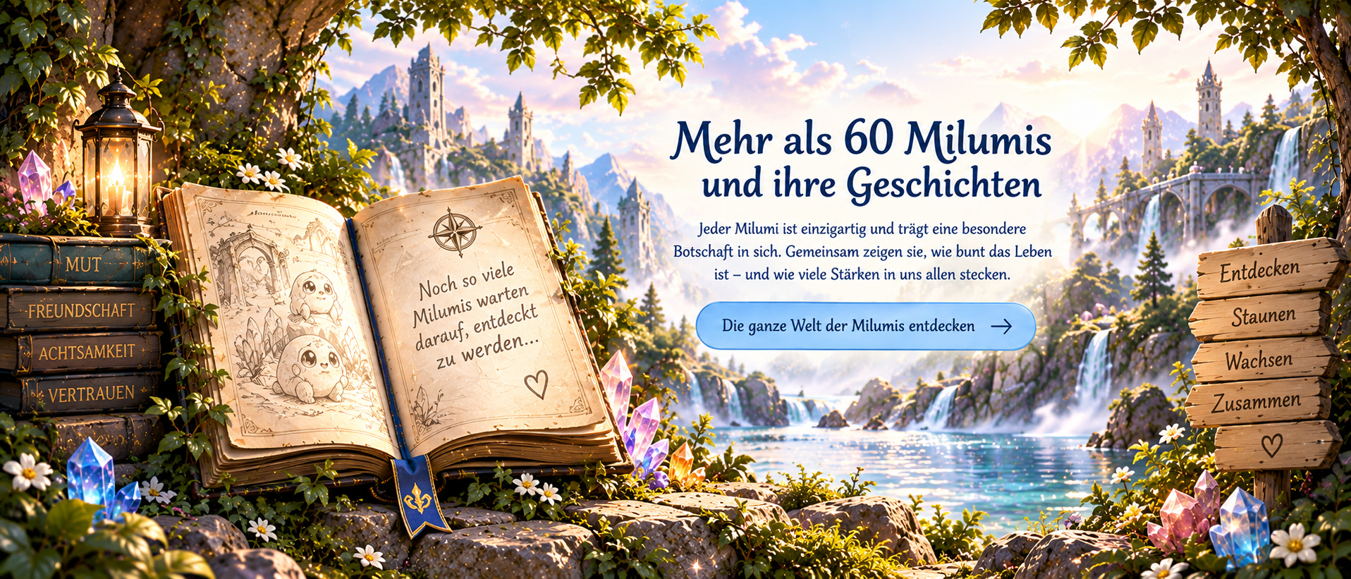 Mehr als 60 Milumis und ihre Geschichten in der Welt Milumia